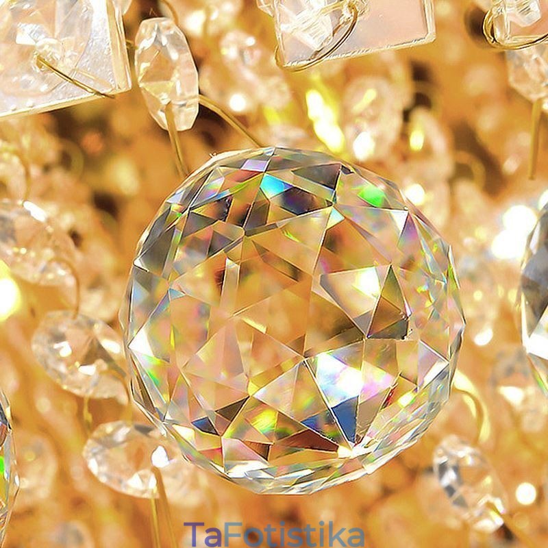 Κρυστάλλινος πολυέλαιος European Flush Mount Square