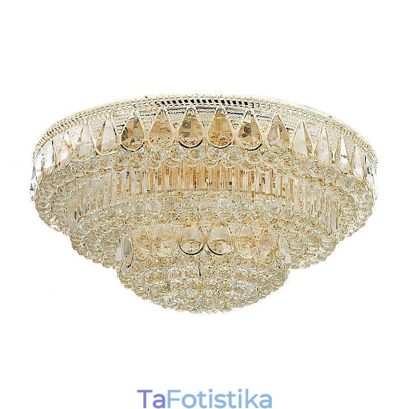 Luxury Flush Mount Crystal Φωτιστικό Οροφής Στρογγυλό Φωτιστικό
