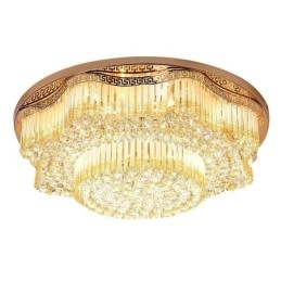 Σύγχρονο Flush Mount Κρυστάλλινο Φωτιστικό Οροφής Πολυτελές Στρογγυλό Φωτιστικό