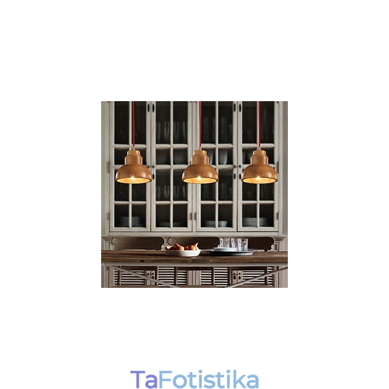 Πολυέλαιος Mini Style Παραδοσιακό Κλασικό Ξύλινο Μπαμπού