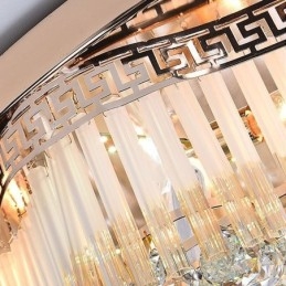 Σύγχρονο Flush Mount Κρυστάλλινο Φωτιστικό Οροφής Πολυτελές Στρογγυλό Φωτιστικό
