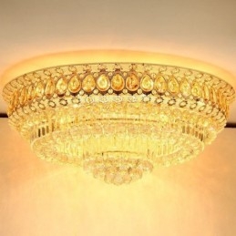 Flush Mount Crystal Μοντέρνο Απλό Φωτιστικό Οροφής Δημιουργικός στρογγυλός φωτισμός