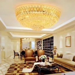 Flush Mount Crystal Μοντέρνο Απλό Φωτιστικό Οροφής Δημιουργικός στρογγυλός φωτισμός