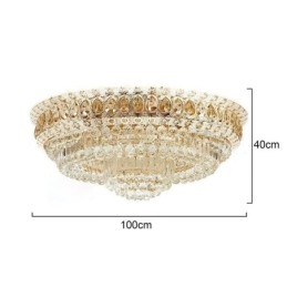 Flush Mount Crystal Μοντέρνο Απλό Φωτιστικό Οροφής Δημιουργικός στρογγυλός φωτισμός
