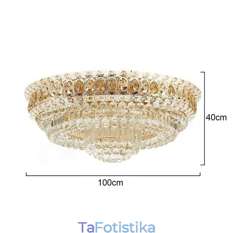 Flush Mount Crystal Μοντέρνο Απλό Φωτιστικό Οροφής Δημιουργικός στρογγυλός φωτισμός