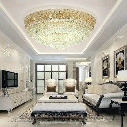 Flush Mount Crystal Μοντέρνο Απλό Φωτιστικό Οροφής Δημιουργικός στρογγυλός φωτισμός