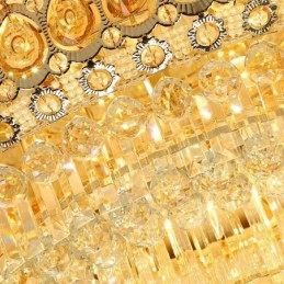 Flush Mount Crystal Μοντέρνο Απλό Φωτιστικό Οροφής Δημιουργικός στρογγυλός φωτισμός