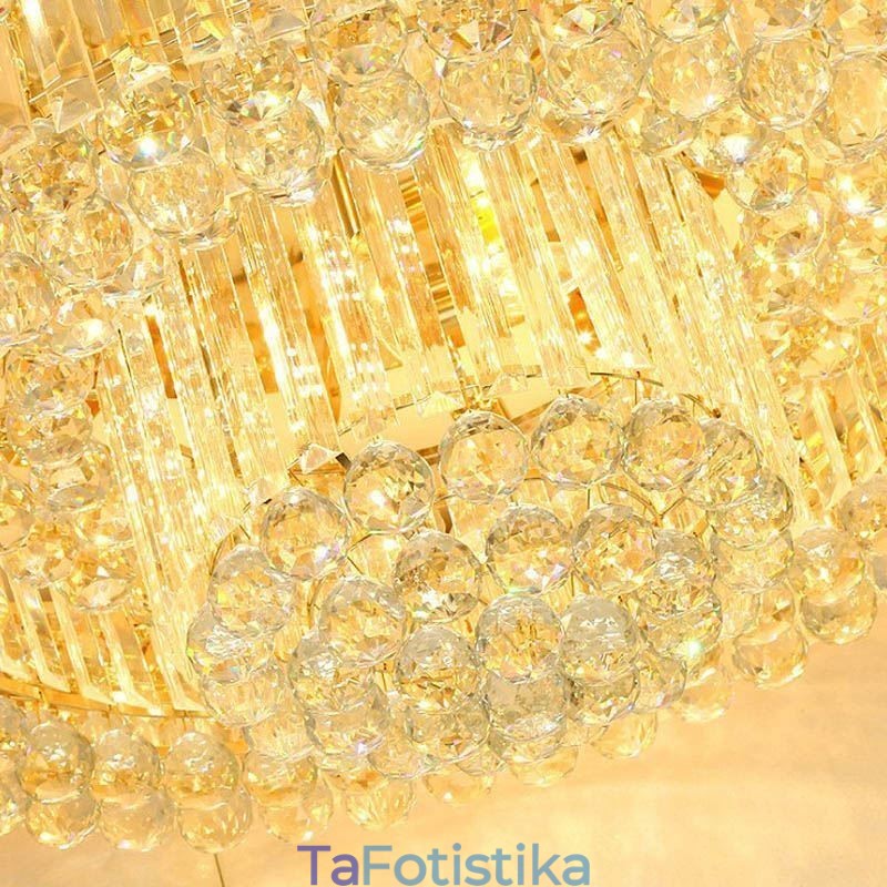 Flush Mount Crystal Μοντέρνο Απλό Φωτιστικό Οροφής Δημιουργικός στρογγυλός φωτισμός