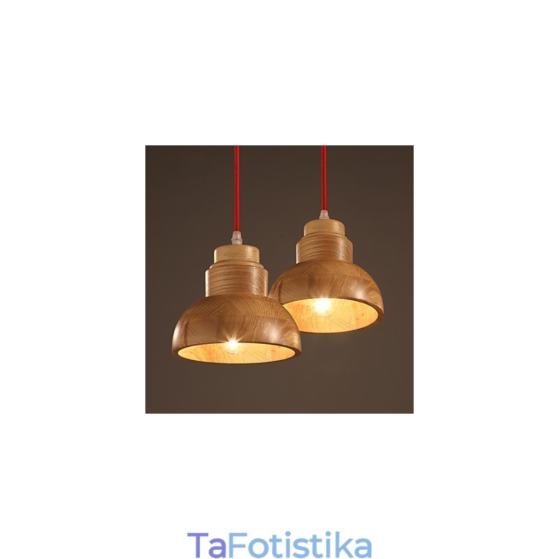 Πολυέλαιος Mini Style Παραδοσιακό Κλασικό Ξύλινο Μπαμπού