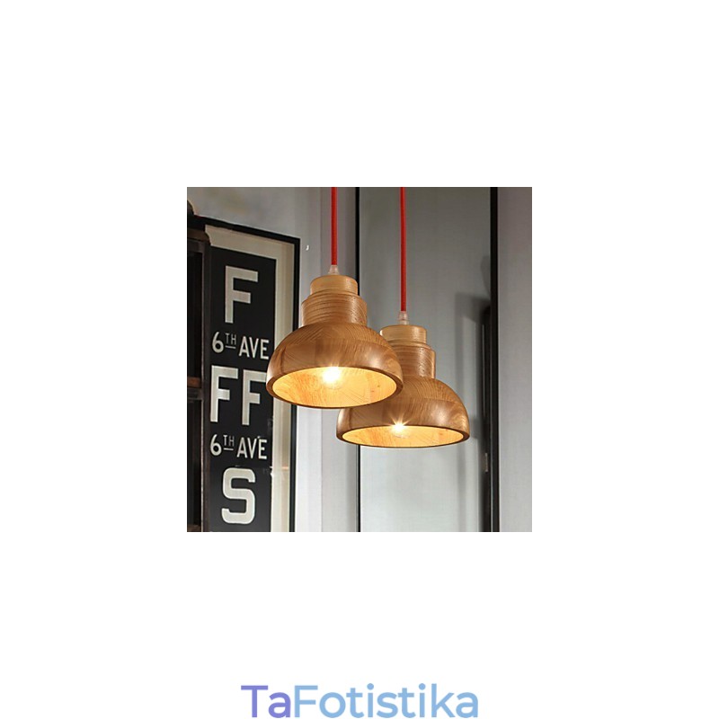Πολυέλαιος Mini Style Παραδοσιακό Κλασικό Ξύλινο Μπαμπού
