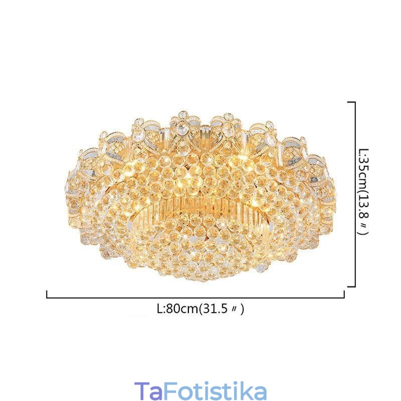 European Flush Mount Crystal φωτιστικό οροφής