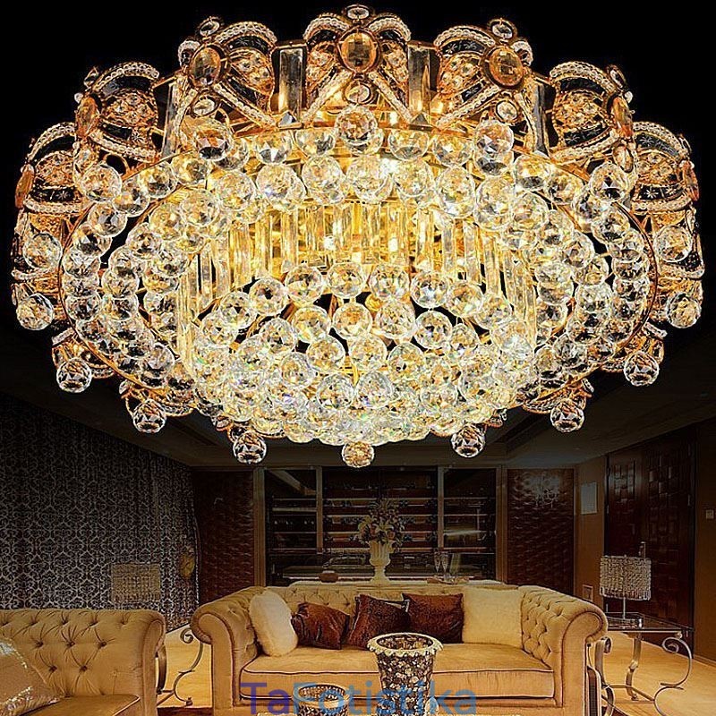 European Flush Mount Crystal φωτιστικό οροφής