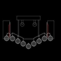 European Flush Mount Crystal φωτιστικό οροφής