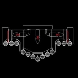 European Flush Mount Crystal φωτιστικό οροφής