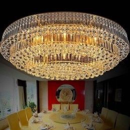 Φωτιστικό οροφής Flush Mount Crystal European Oval Light