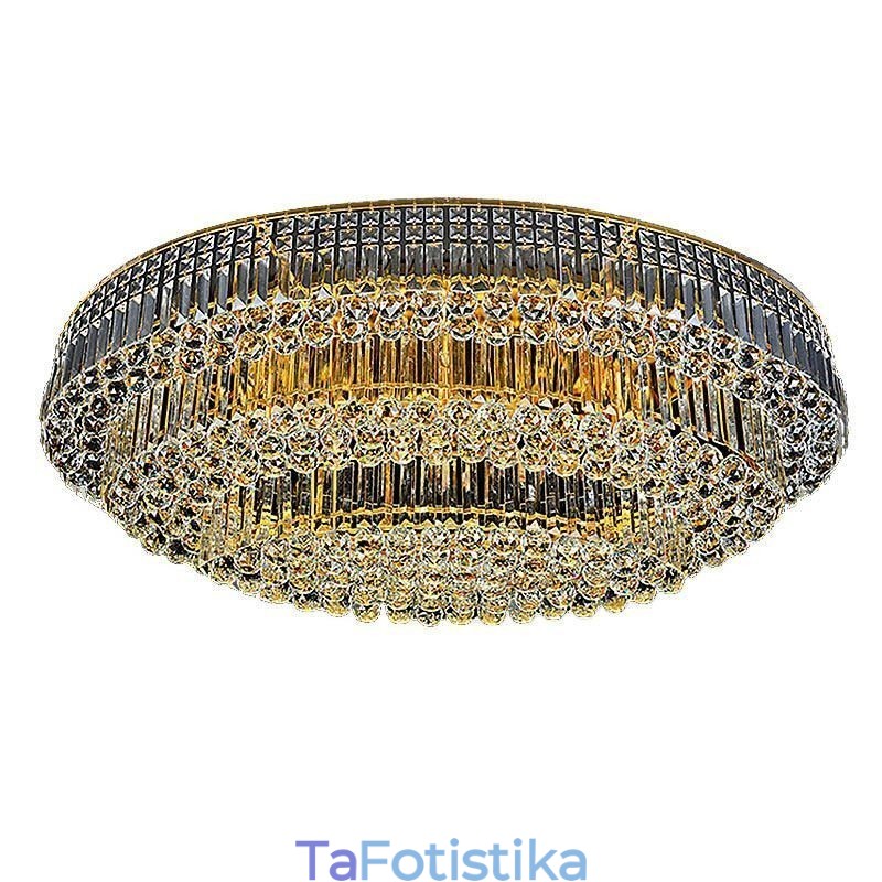 Φωτιστικό οροφής Flush Mount Crystal European Oval Light