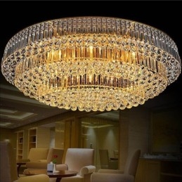 Φωτιστικό οροφής Flush Mount Crystal European Oval Light