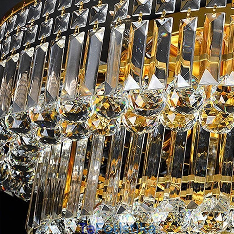 Φωτιστικό οροφής Flush Mount Crystal European Oval Light
