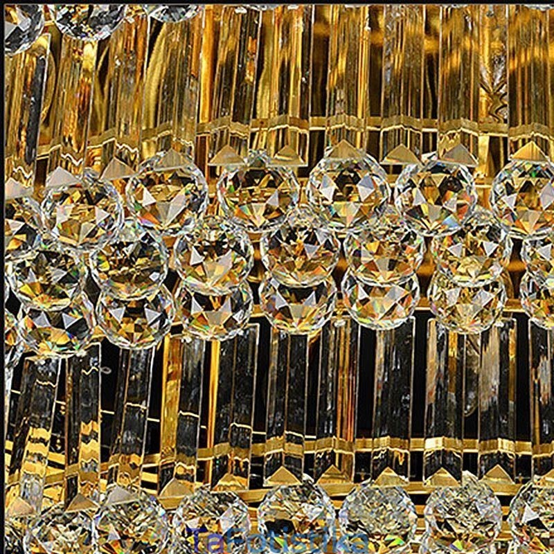 Φωτιστικό οροφής Flush Mount Crystal European Oval Light