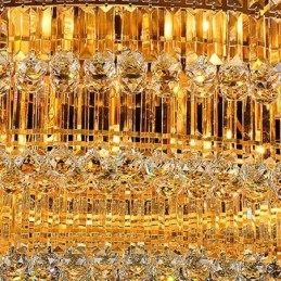 Φωτιστικό οροφής Flush Mount Crystal European Oval Light