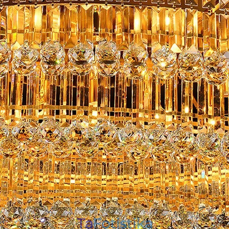 Φωτιστικό οροφής Flush Mount Crystal European Oval Light