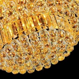 Flush Mount Crystal Φωτιστικό Οροφής Ευρωπαϊκό Στρογγυλό Φωτιστικό