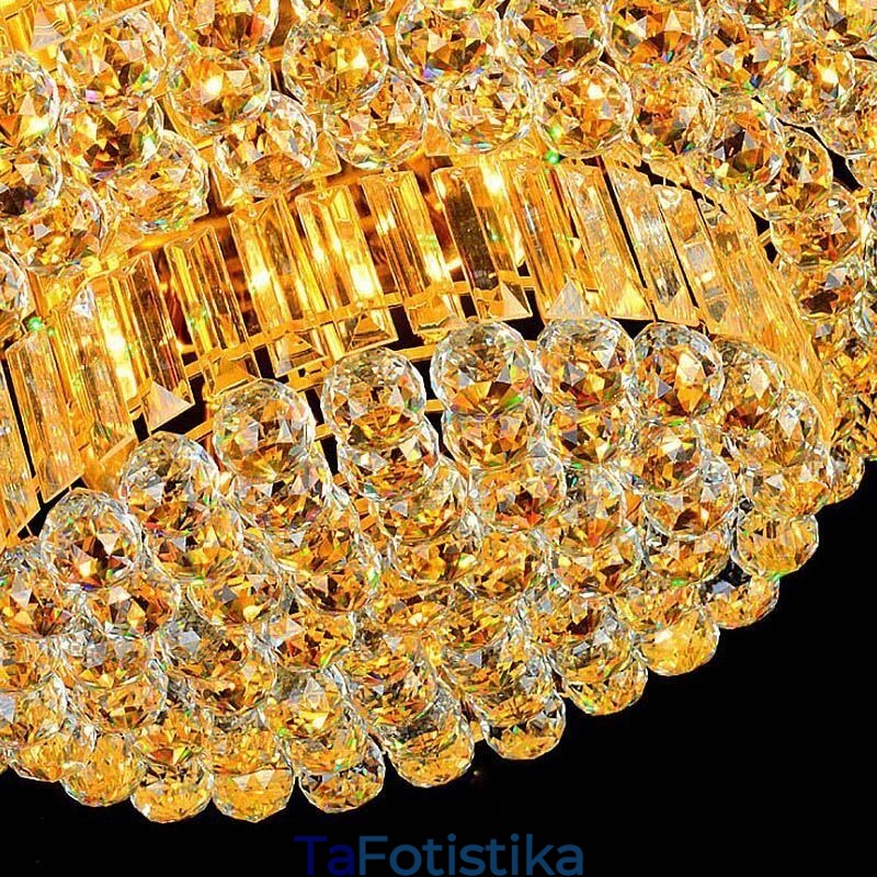 Flush Mount Crystal Φωτιστικό Οροφής Ευρωπαϊκό Στρογγυλό Φωτιστικό