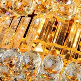 Flush Mount Crystal Φωτιστικό Οροφής Ευρωπαϊκό Στρογγυλό Φωτιστικό