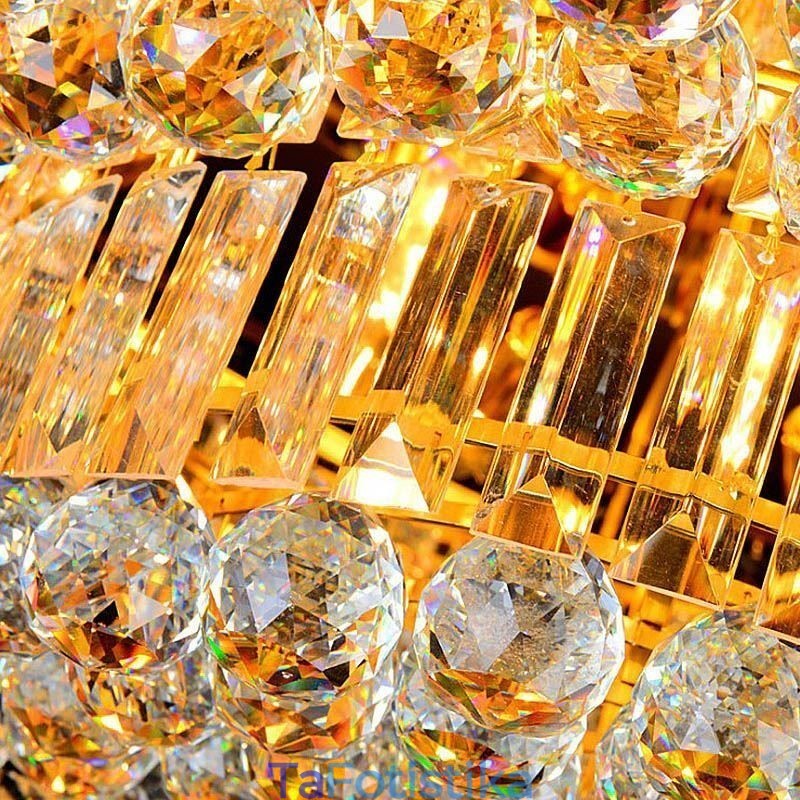 Flush Mount Crystal Φωτιστικό Οροφής Ευρωπαϊκό Στρογγυλό Φωτιστικό