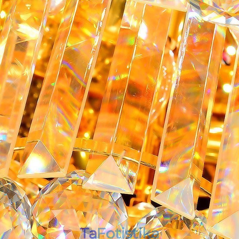 Flush Mount Crystal Φωτιστικό Οροφής Ευρωπαϊκό Στρογγυλό Φωτιστικό