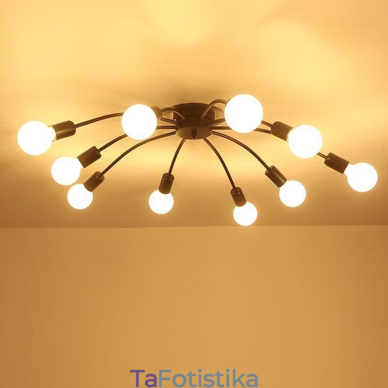 Φωτιστικό Οροφής Spider Antique Classic Flush Mount Φωτιστικό Τραπεζαρίας 8 10 Arms