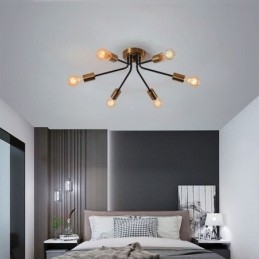 Φωτιστικό οροφής Sputnik Chandelier 6 Light Semi Flush Mount