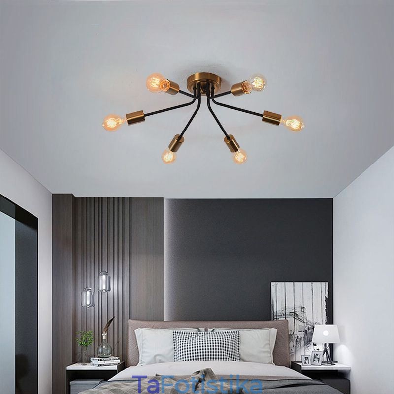 Φωτιστικό οροφής Sputnik Chandelier 6 Light Semi Flush Mount