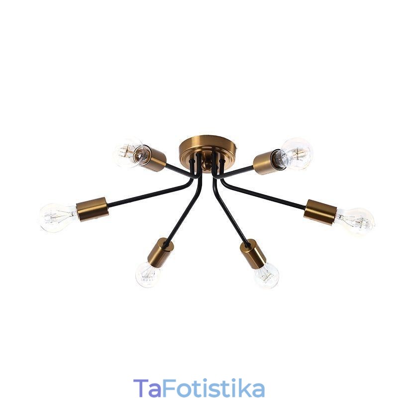 Φωτιστικό οροφής Sputnik Chandelier 6 Light Semi Flush Mount