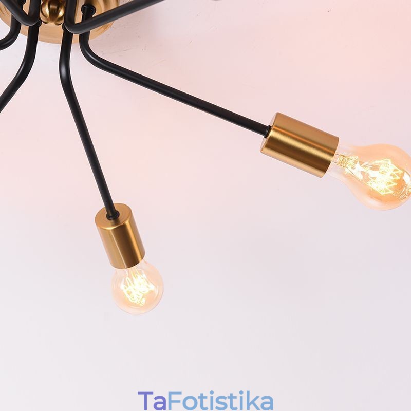 Φωτιστικό οροφής Sputnik Chandelier 6 Light Semi Flush Mount