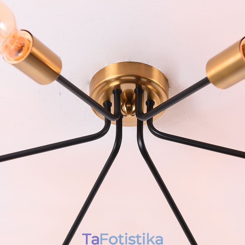 Φωτιστικό οροφής Sputnik Chandelier 6 Light Semi Flush Mount