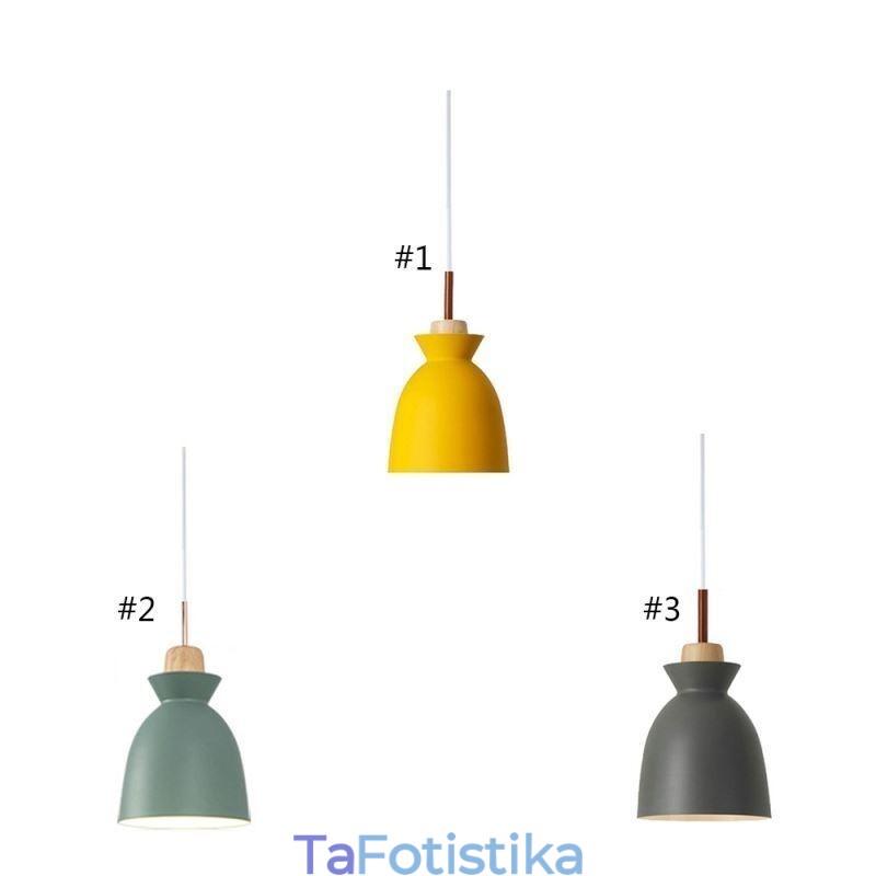 Nordic Simple Macaron Κρεμαστό Φωτιστικό Iron Arti Three Lights