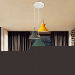 Nordic Macaron Island 3 Light Κρεμαστό Φωτιστικό Simple Iron Arti Three Lights