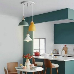 Φωτιστικό κρεμαστό Macaron Nordic Simple Iron Arti Three Lights