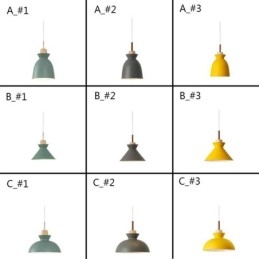 Φωτιστικό κρεμαστό Macaron Nordic Simple Iron Arti Three Lights