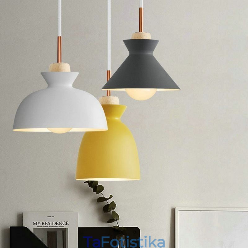 Φωτιστικό κρεμαστό Macaron Nordic Simple Iron Arti Three Lights