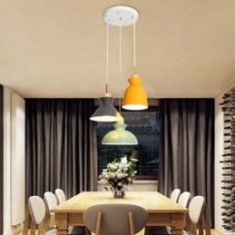 Φωτιστικό κρεμαστό Macaron Nordic Simple Iron Arti Three Lights