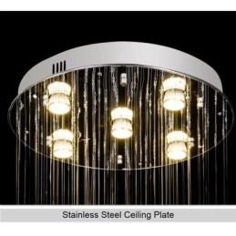 Crystal Chandelier Σύγχρονο κομψό φωτιστικό οροφής Duplex Σκάλα