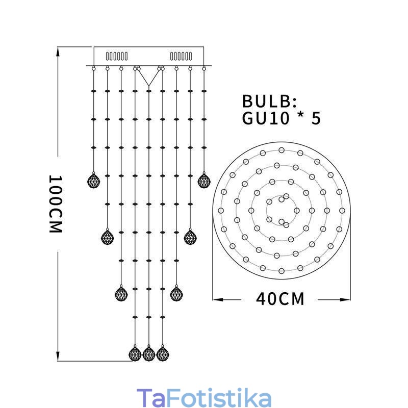 Crystal Chandelier Σύγχρονο κομψό φωτιστικό οροφής Duplex Σκάλα
