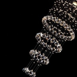 Crystal Chandelier Σύγχρονο κομψό φωτιστικό οροφής Duplex Σκάλα
