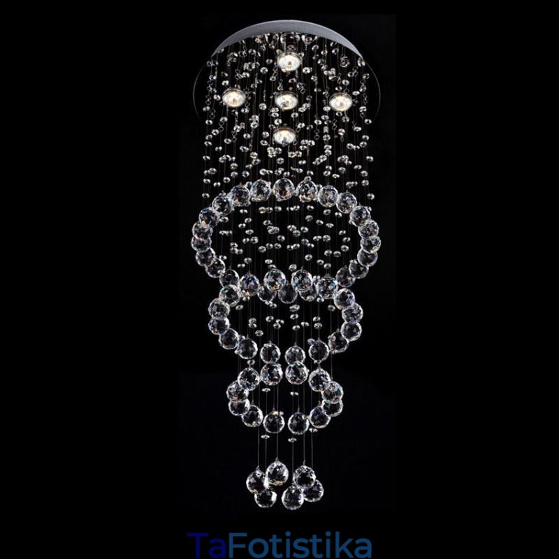 Crystal Chandelier Σύγχρονο κομψό φωτιστικό οροφής Duplex Σκάλα
