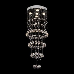 Crystal Chandelier Σύγχρονο κομψό φωτιστικό οροφής Duplex Σκάλα