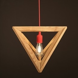 Nordic Wood Chandelier Cafe Clothing Δημιουργικός ρετρό διακοσμητικός πολυέλαιος δρυός