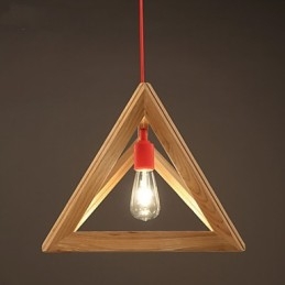 Nordic Wood Chandelier Cafe Clothing Δημιουργικός ρετρό διακοσμητικός πολυέλαιος δρυός