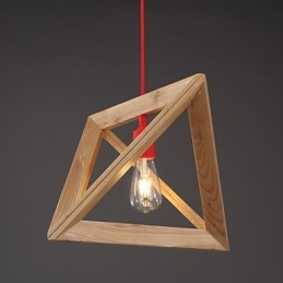 Nordic Wood Chandelier Cafe Clothing Δημιουργικός ρετρό διακοσμητικός πολυέλαιος δρυός